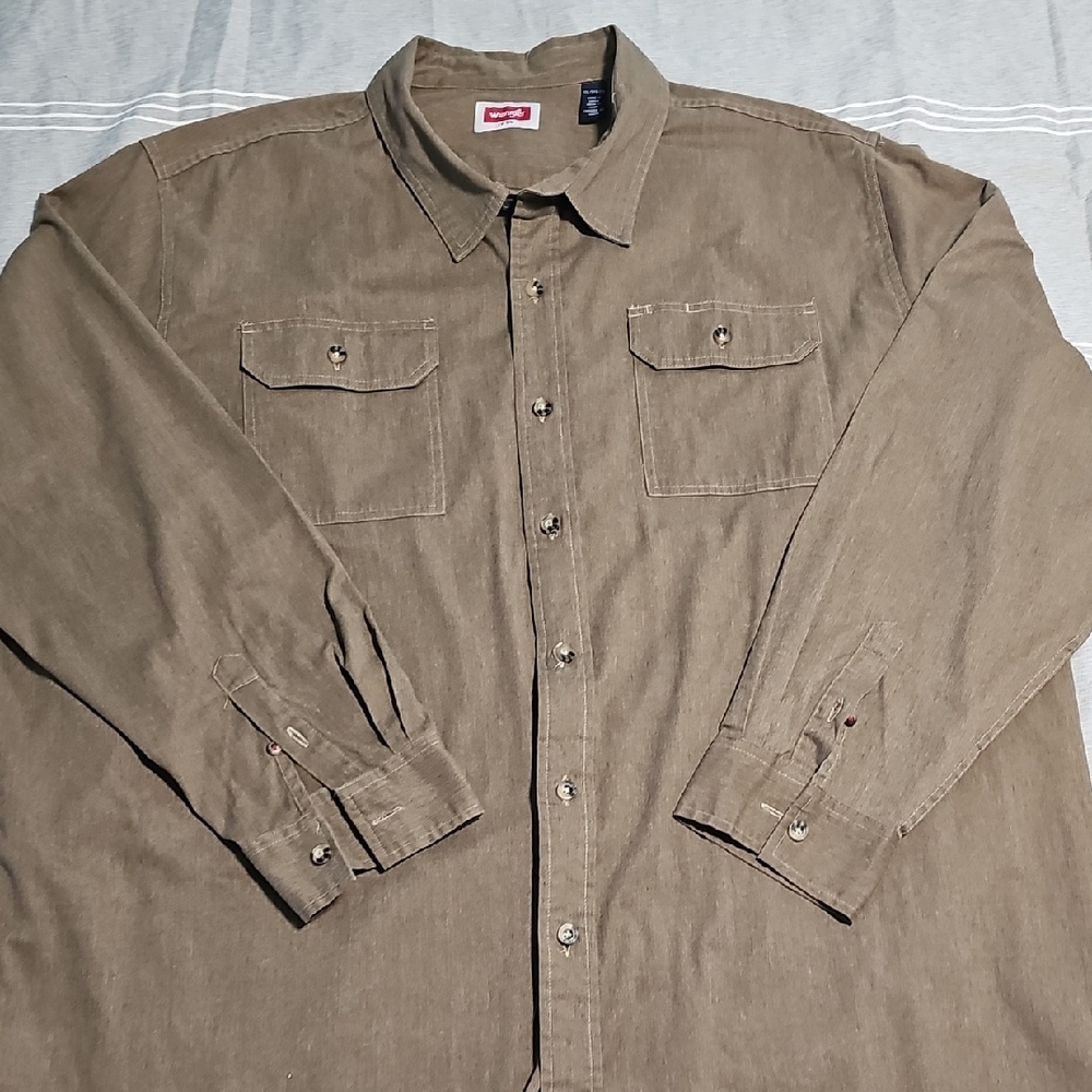 Wrangler Tan Shirt with Red Label